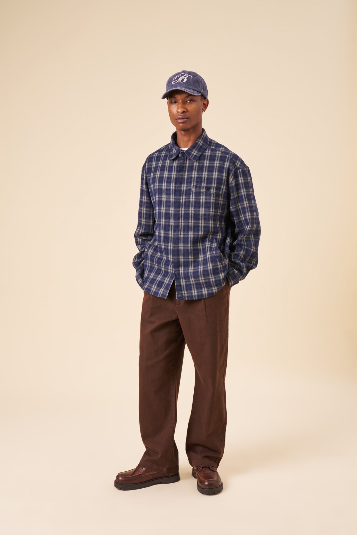 ARGYLE CHECK SHIRT - BLUE