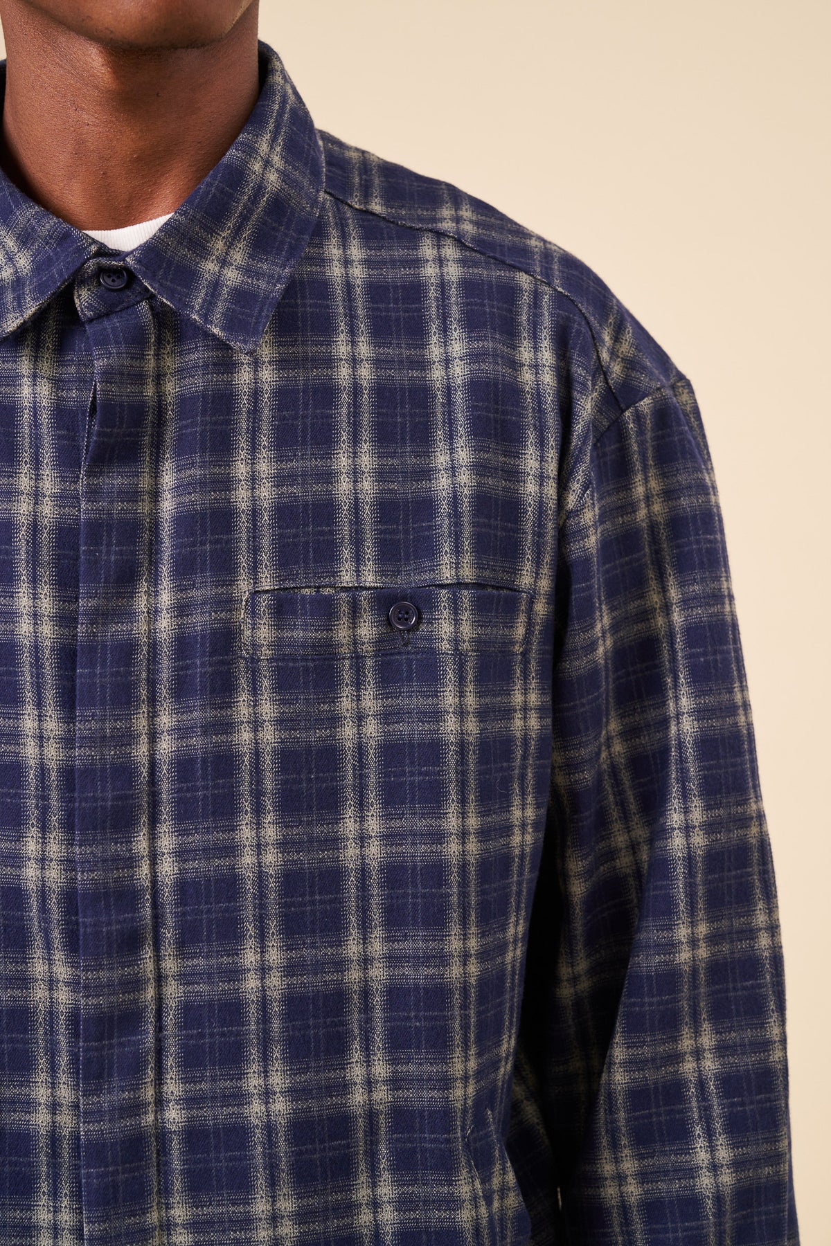 ARGYLE CHECK SHIRT - BLUE