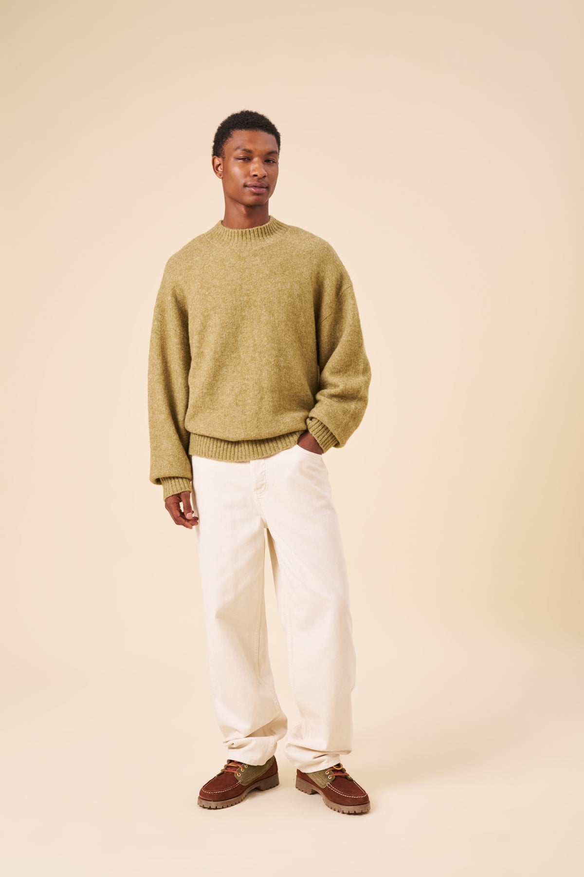 SIGNATURE UNION DENIM JEAN - ECRU