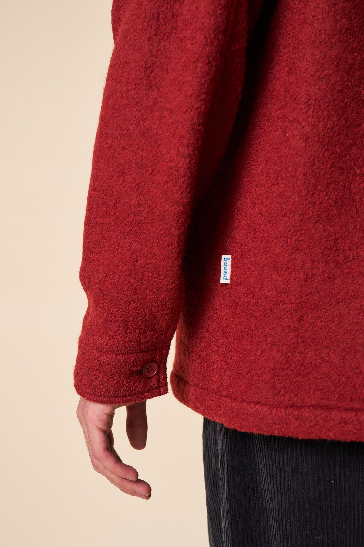 WOOL CHORE JACKET - CARDINAL