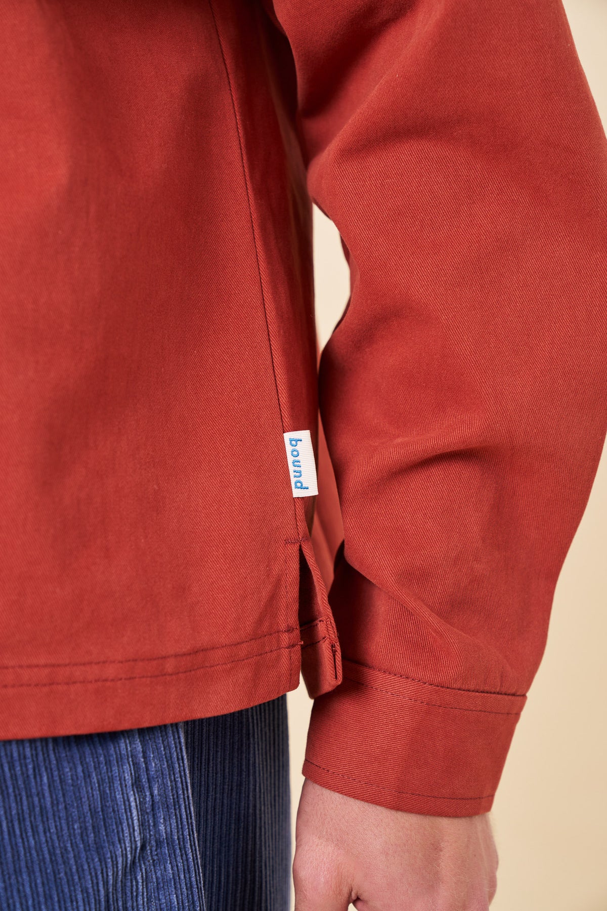 HALF PLACKET SHIRT - ORANGE