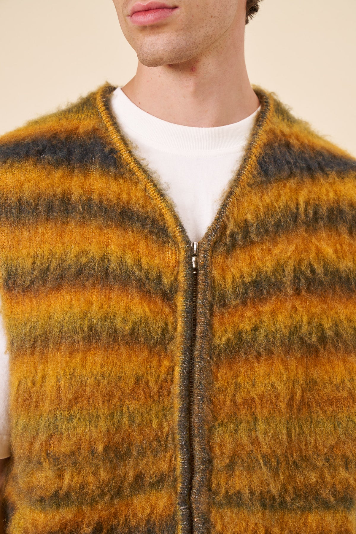 AUBURN BRUSHED KNIT GILET