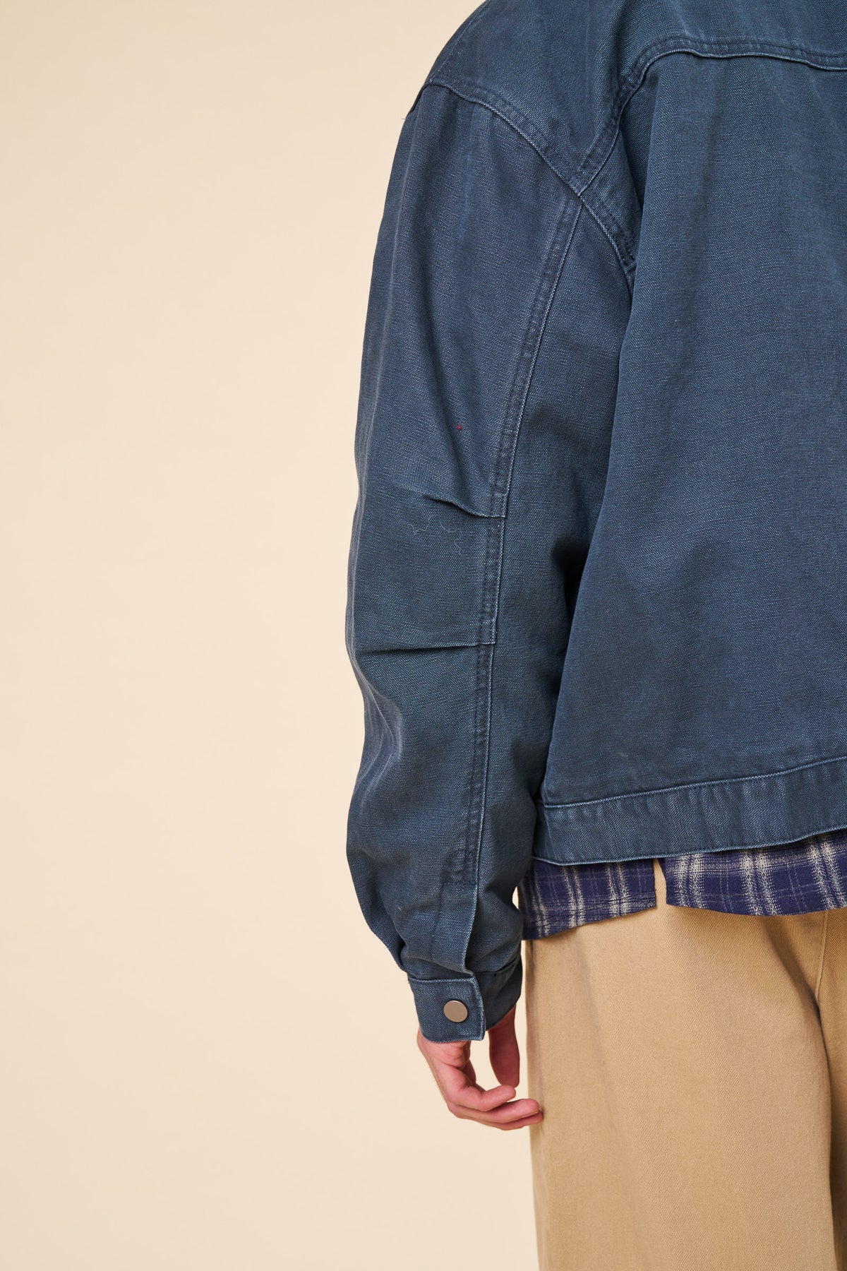 VINTAGE WASHED WORKWEAR JACKET - BLUE