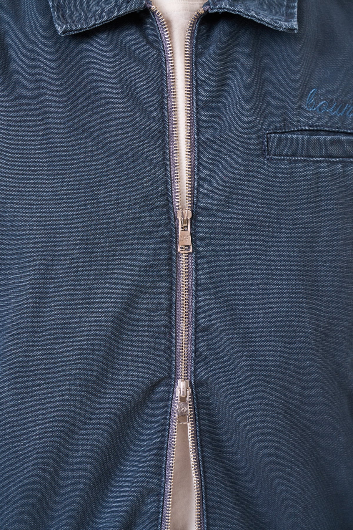 VINTAGE WASHED WORKWEAR JACKET - BLUE