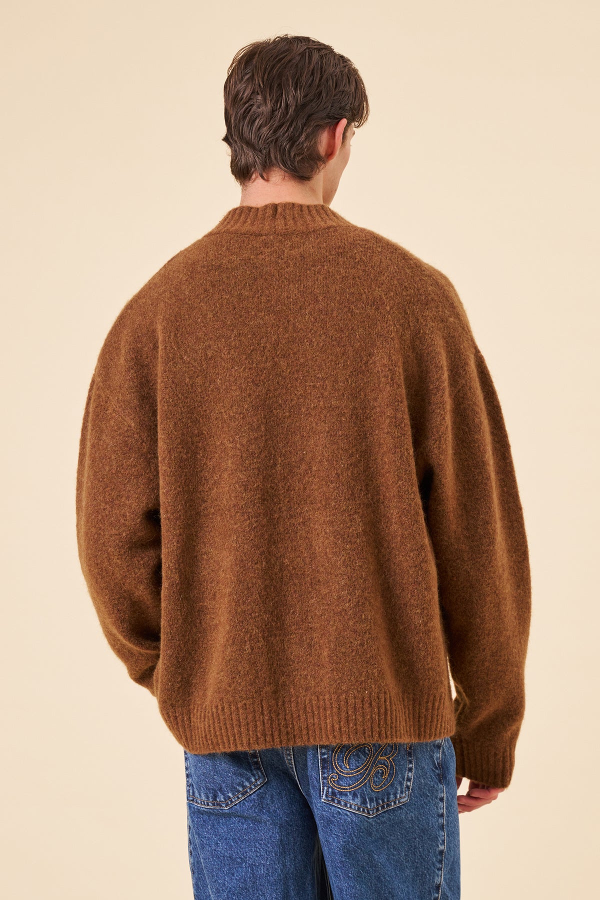 BAXTER DEUX MOHAIR SWEATER - BROWN