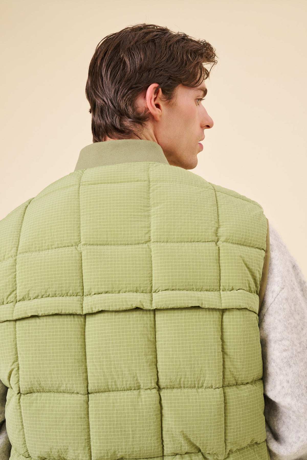 ORBE RIPSTOP PUFFER GILET - FERN GREEN