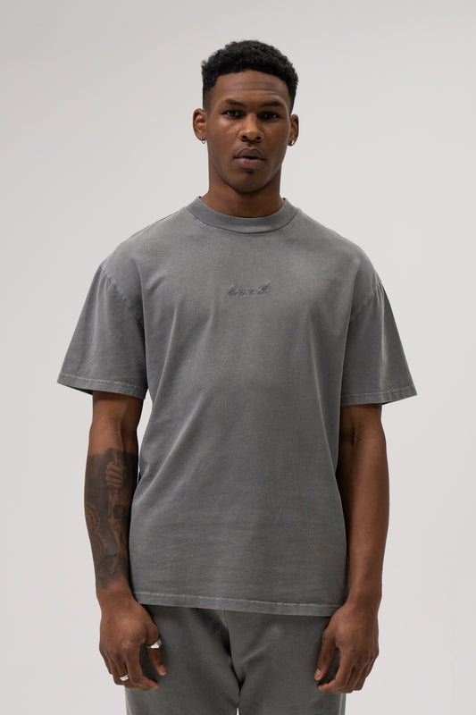 SUSTAIN WASHED GREY TEE