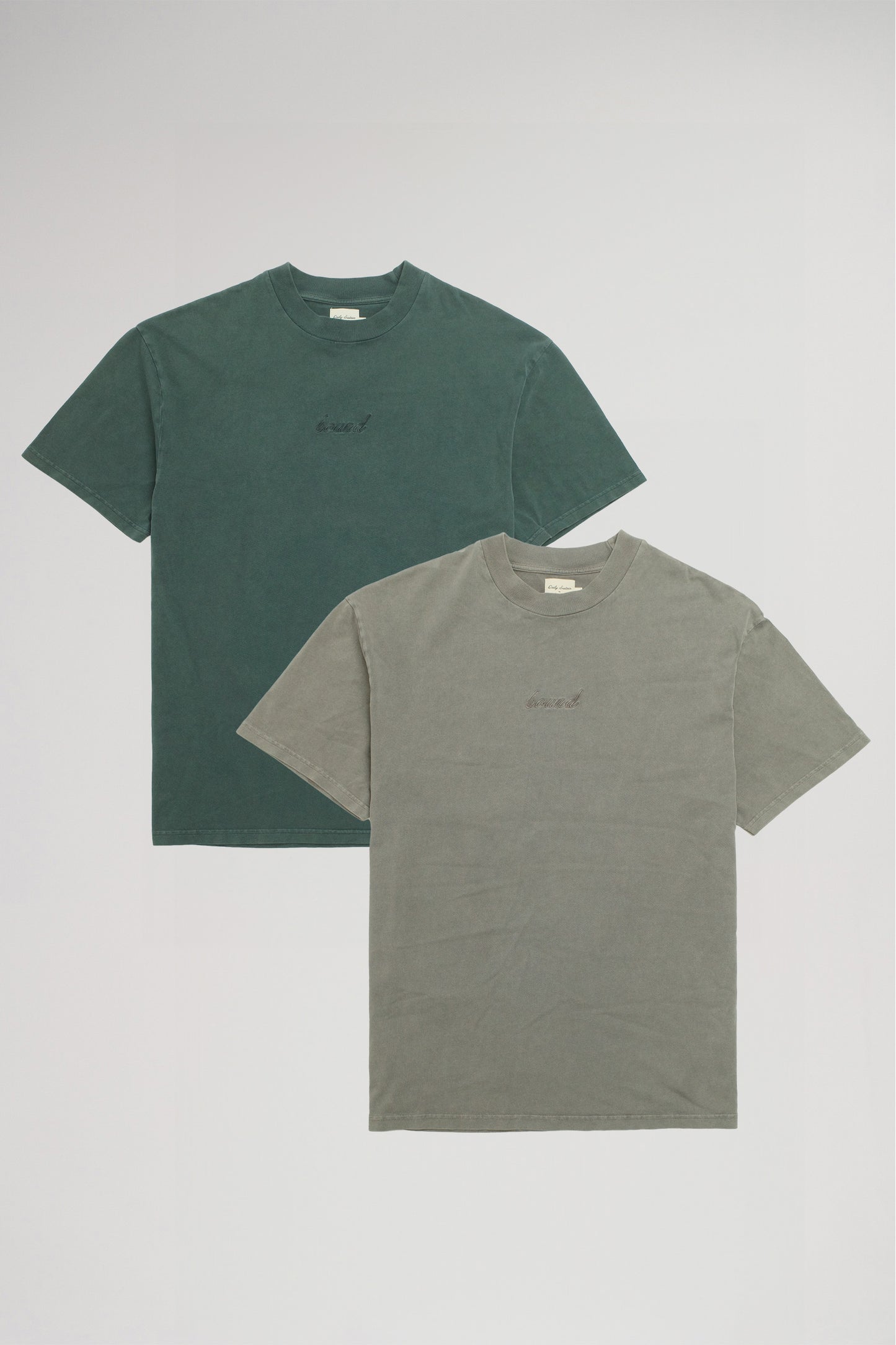 SUSTAIN WASHED TEE TWIN PACK - GREEN/GREY
