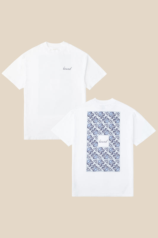 PORTO AZULEJOS TEE - WHITE