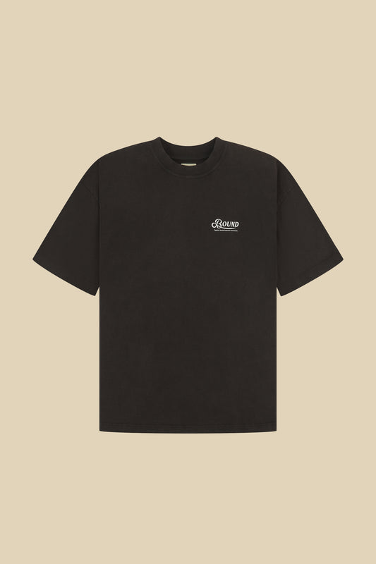 RETRO LOGO TEE - WASHED BLACK