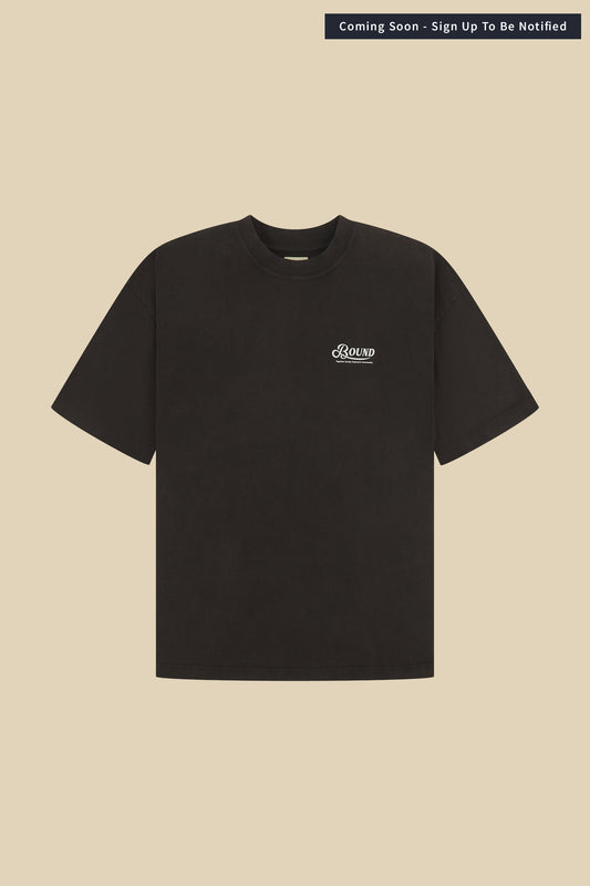 RETRO LOGO TEE - WASHED BLACK