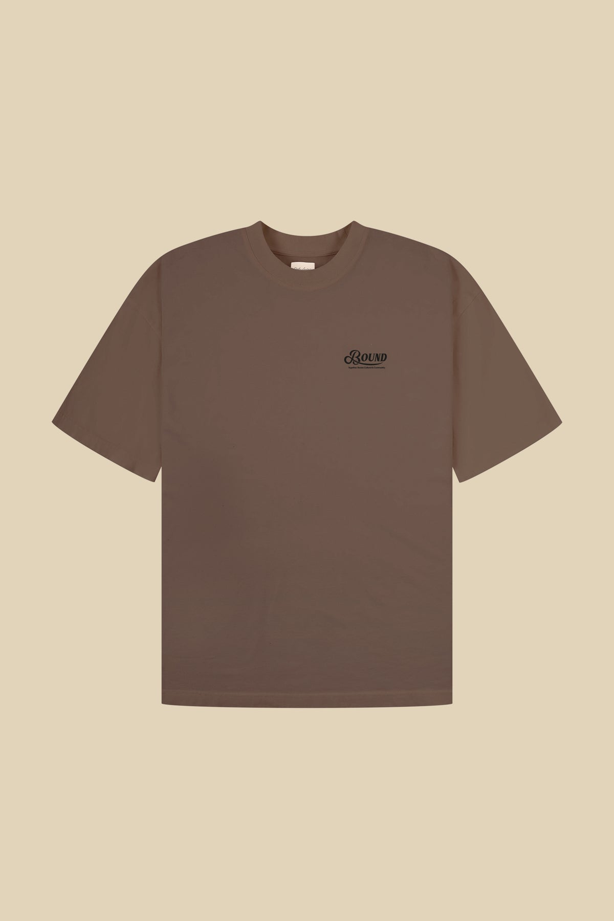 RETRO LOGO TEE - WASHED BROWN
