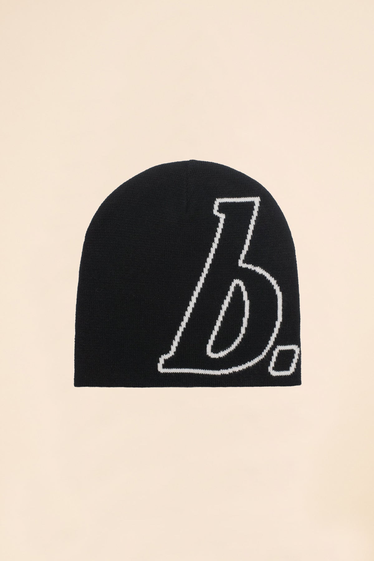 STAMP SKULL BEANIE - BLACK