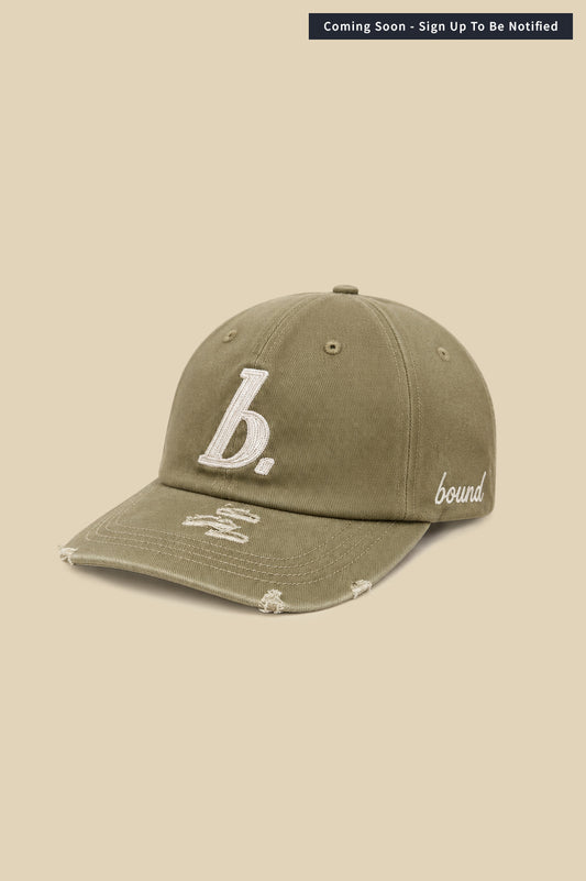 STAMP DISTRESSED CAP - GREEN