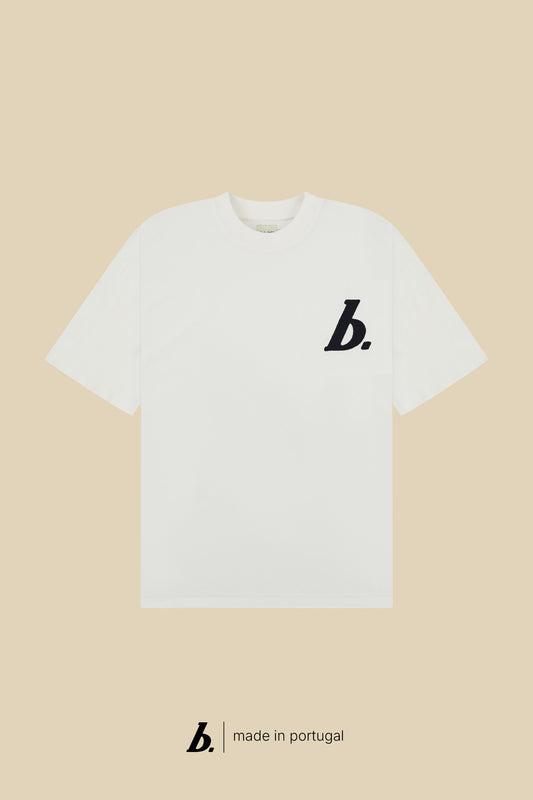 STAMP BOXY TEE - WHITE