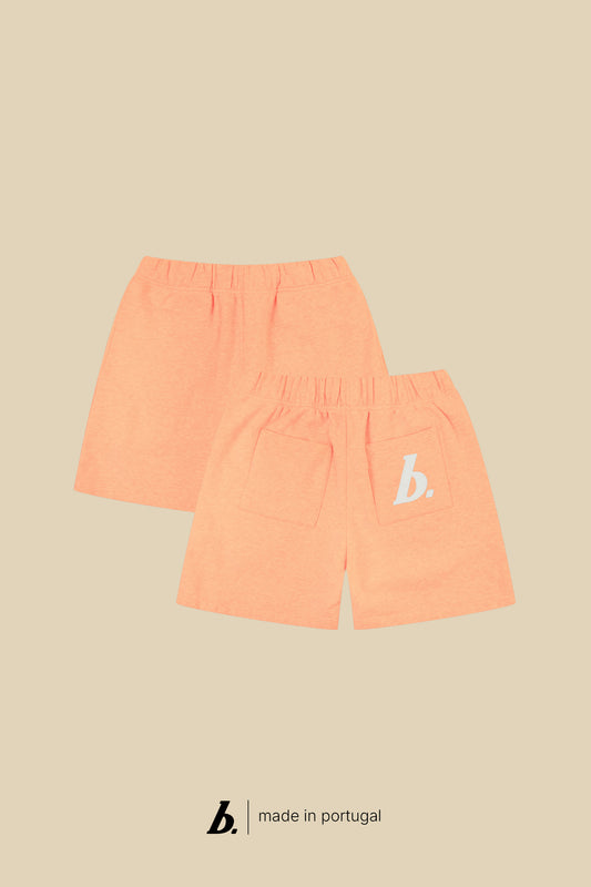 STAMP SHORTS - WASHED PEACH