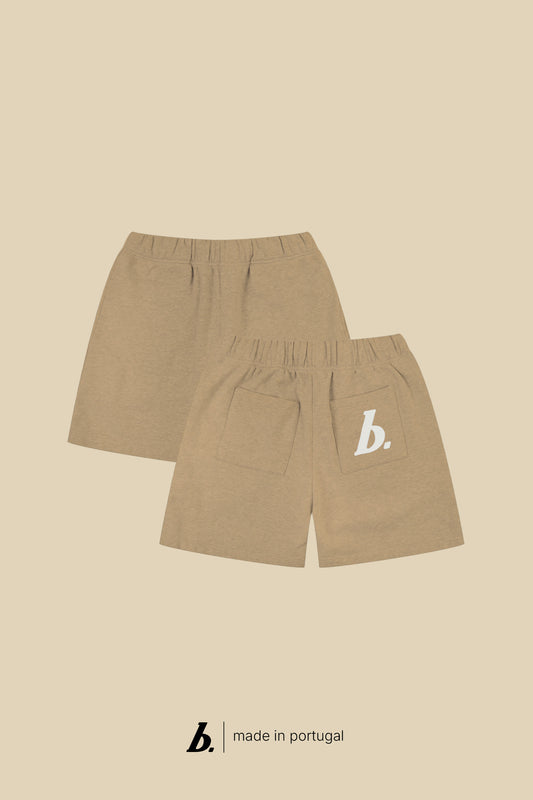 STAMP SHORTS - WALNUT