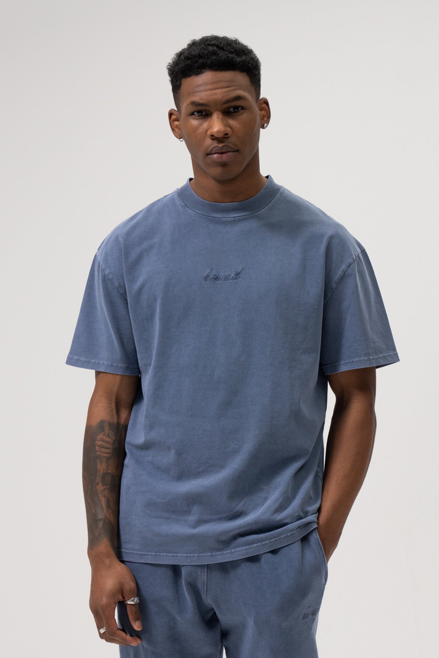 SUSTAIN WASHED TEE TWIN PACK - BLUE/GREY