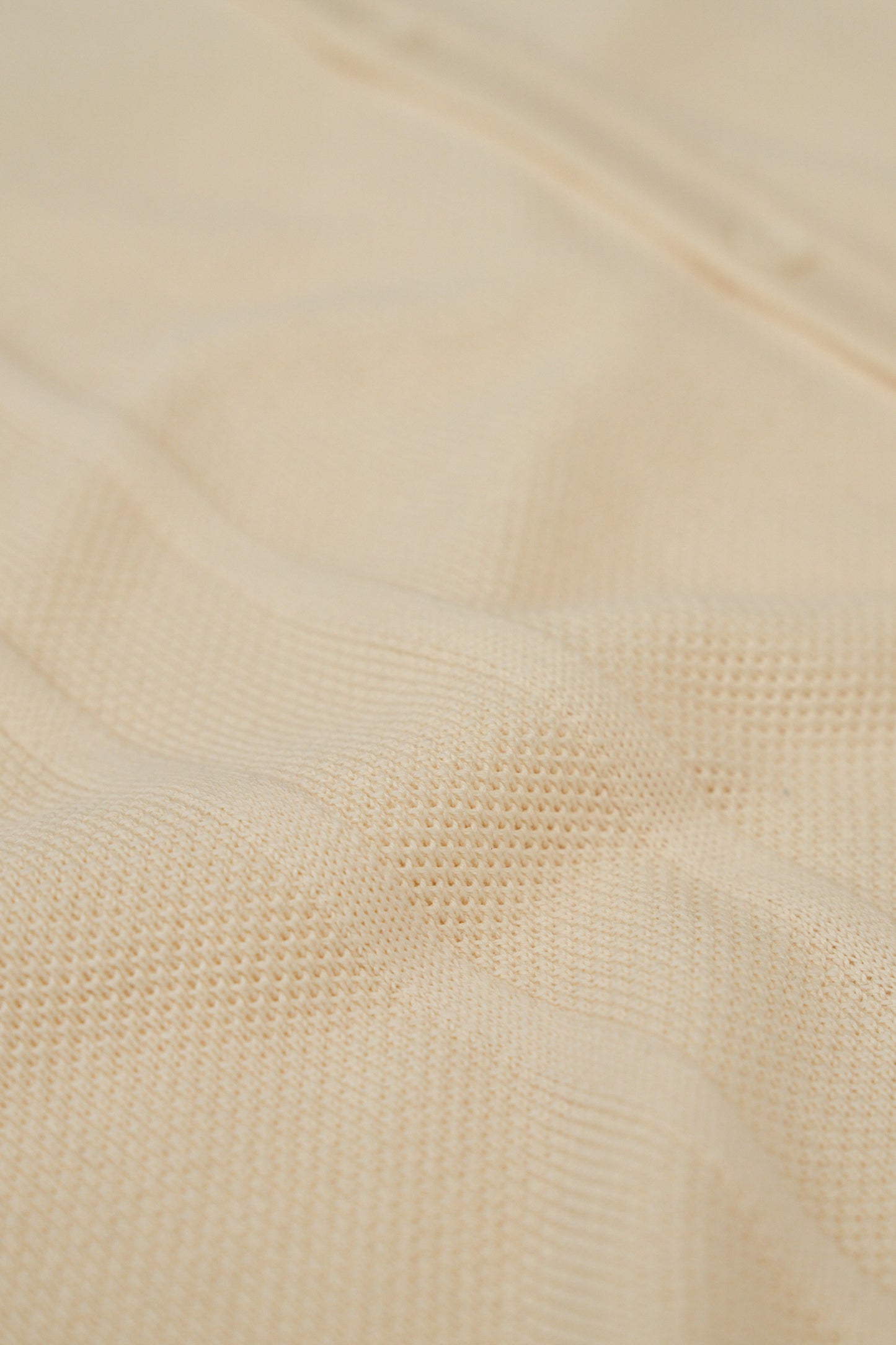 STANLEY WAFFLE KNIT POLO - ECRU