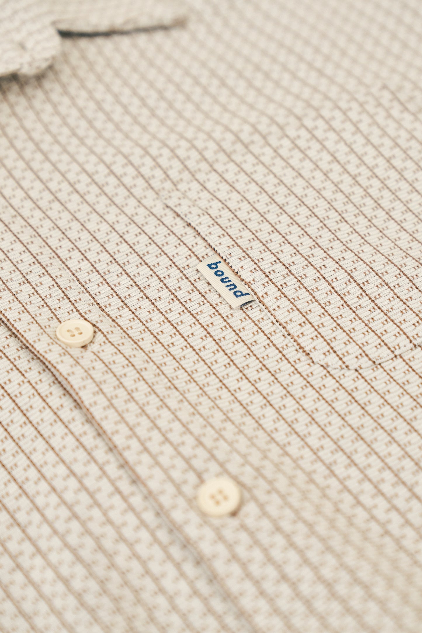 BLANCO PATTERNED TEXTURED POLO SHIRT - WHITE