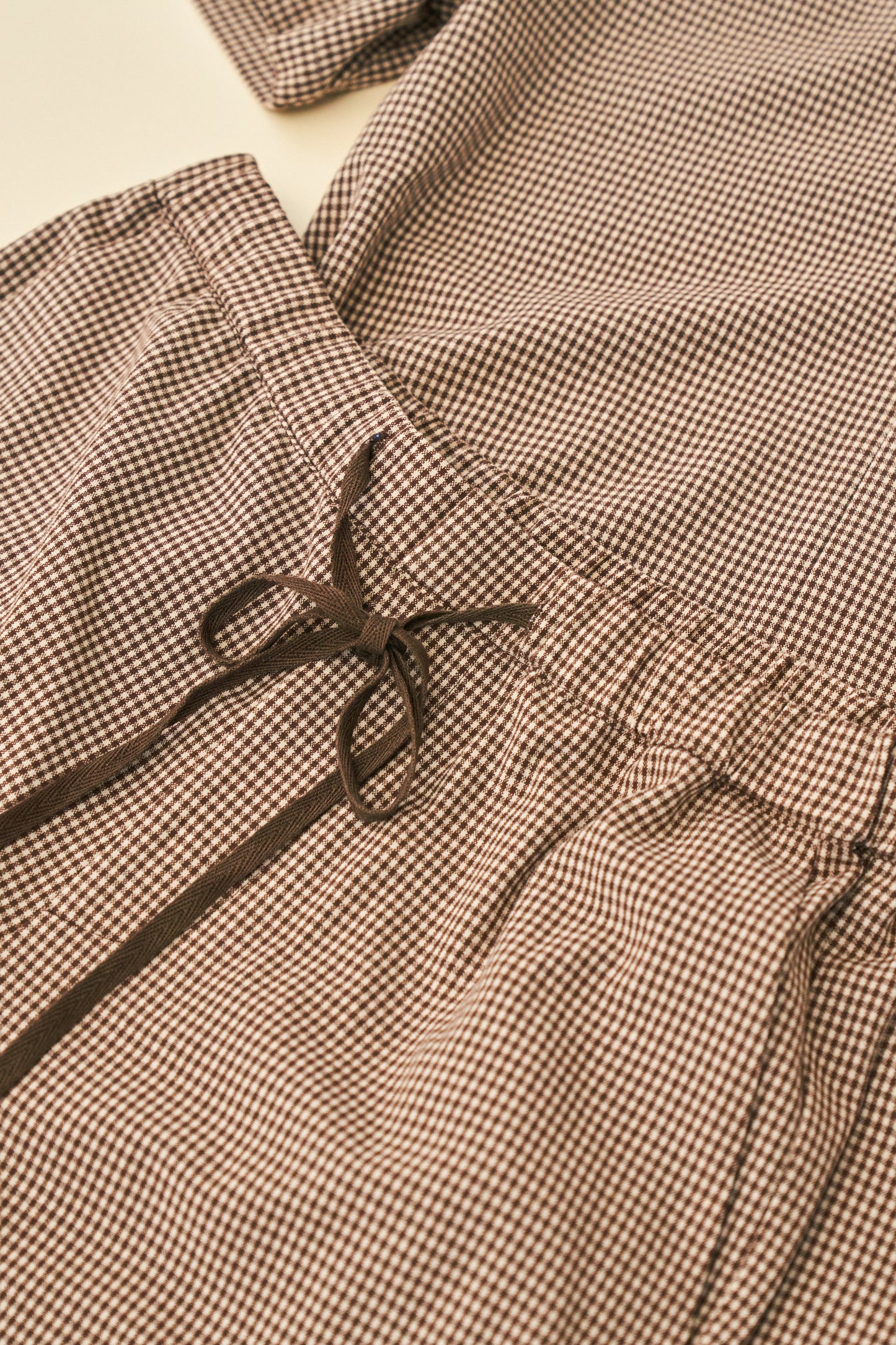 MOCHA DOGTOOTH SHORTS