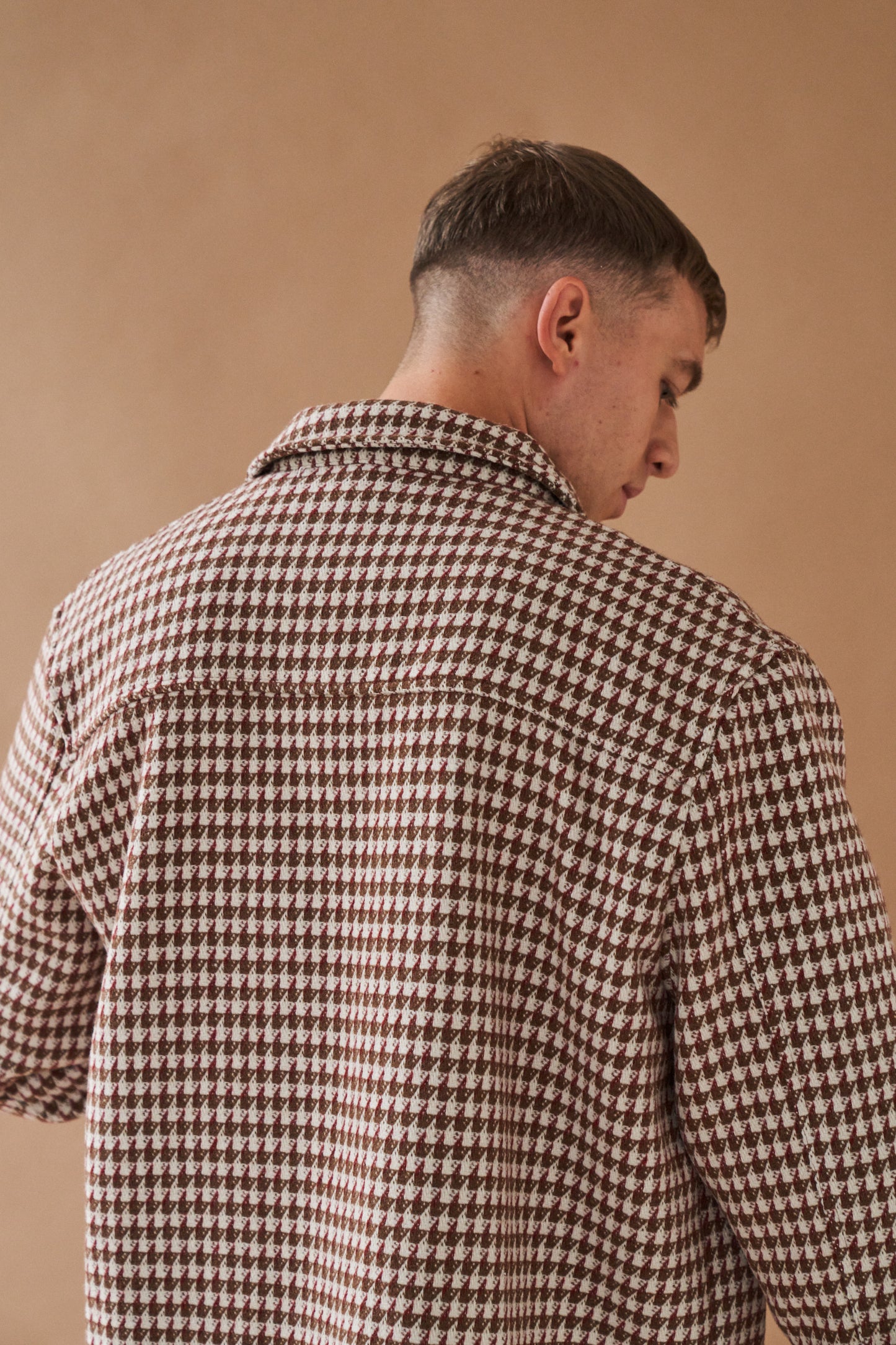 BAILEY WOVEN DOGTOOTH HEAVY OVERSHIRT