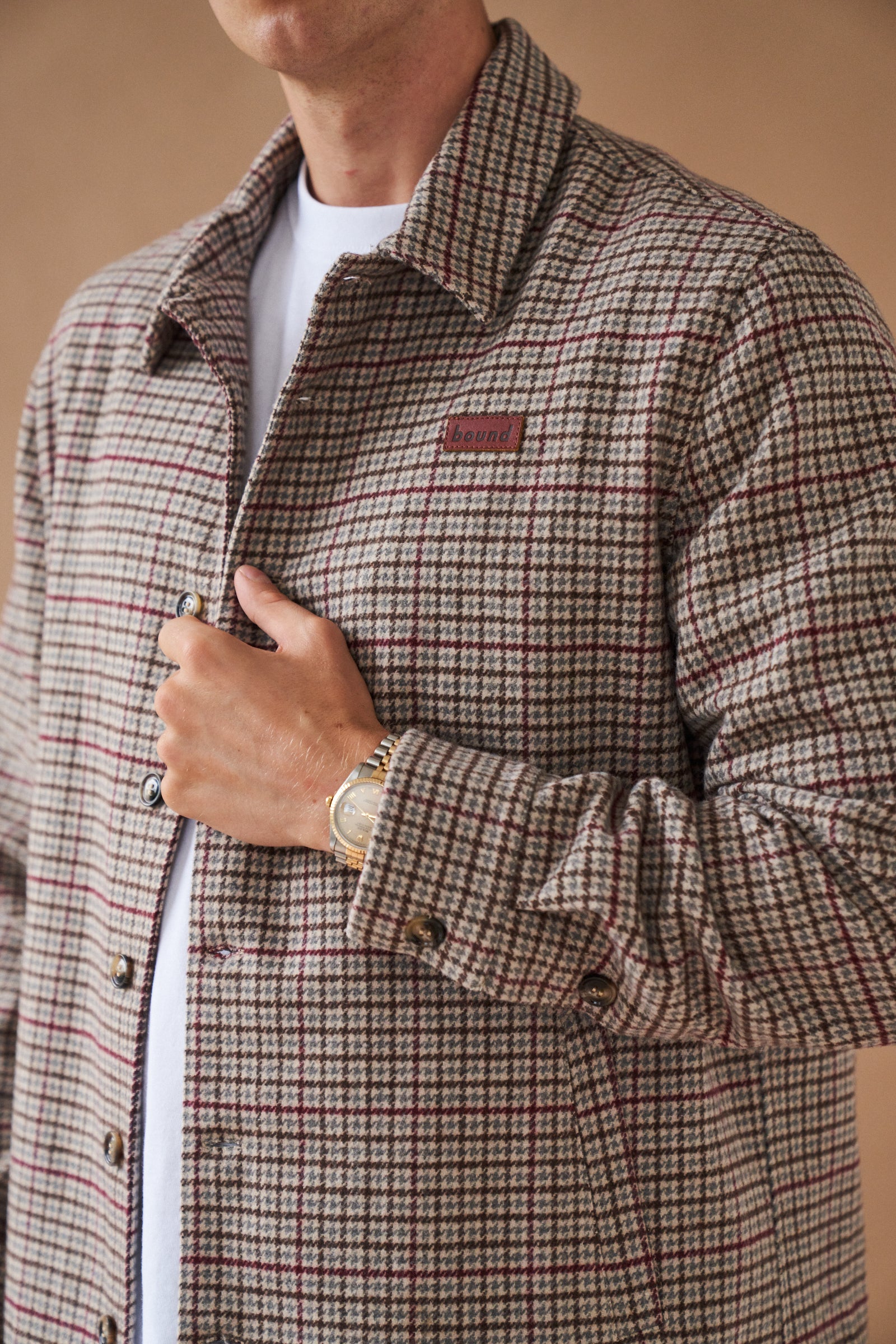 AXEL WOOL DOGTOOTH COACH JACKET – bound