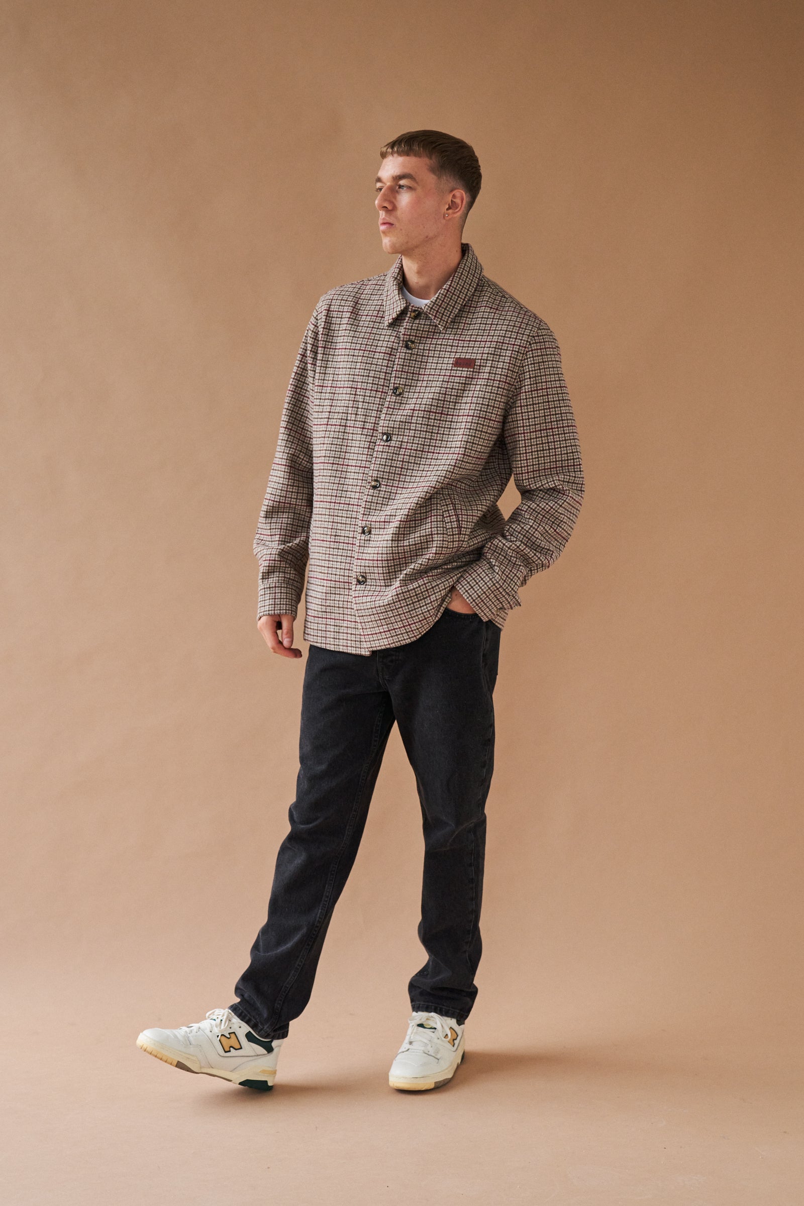 AXEL WOOL DOGTOOTH COACH JACKET – bound