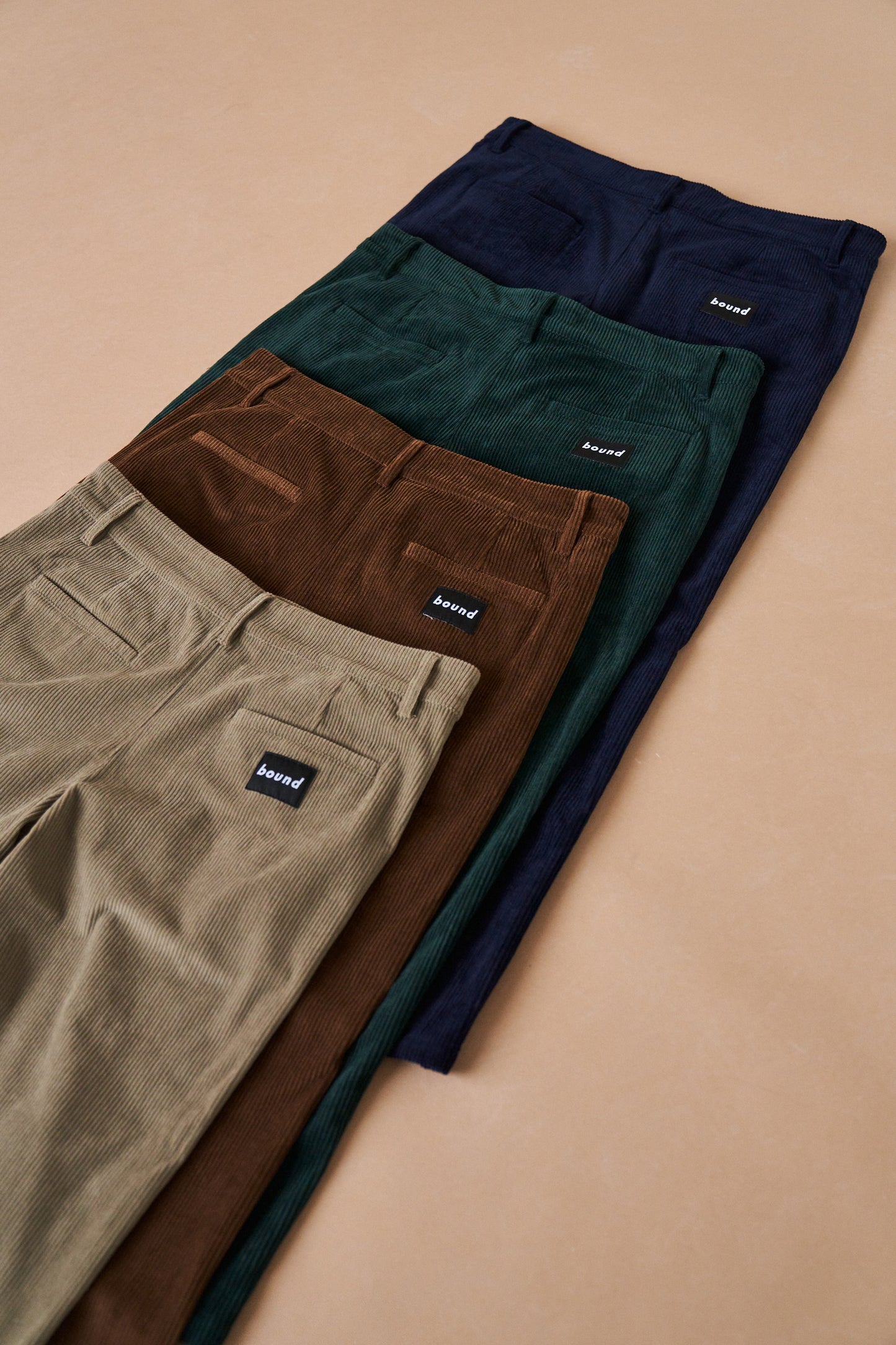 OCEAN NAVY CORDUROY TROUSERS