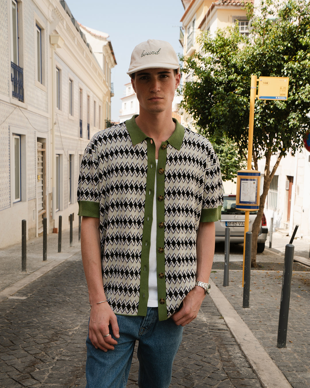 NORCIA BUTTON KNIT POLO