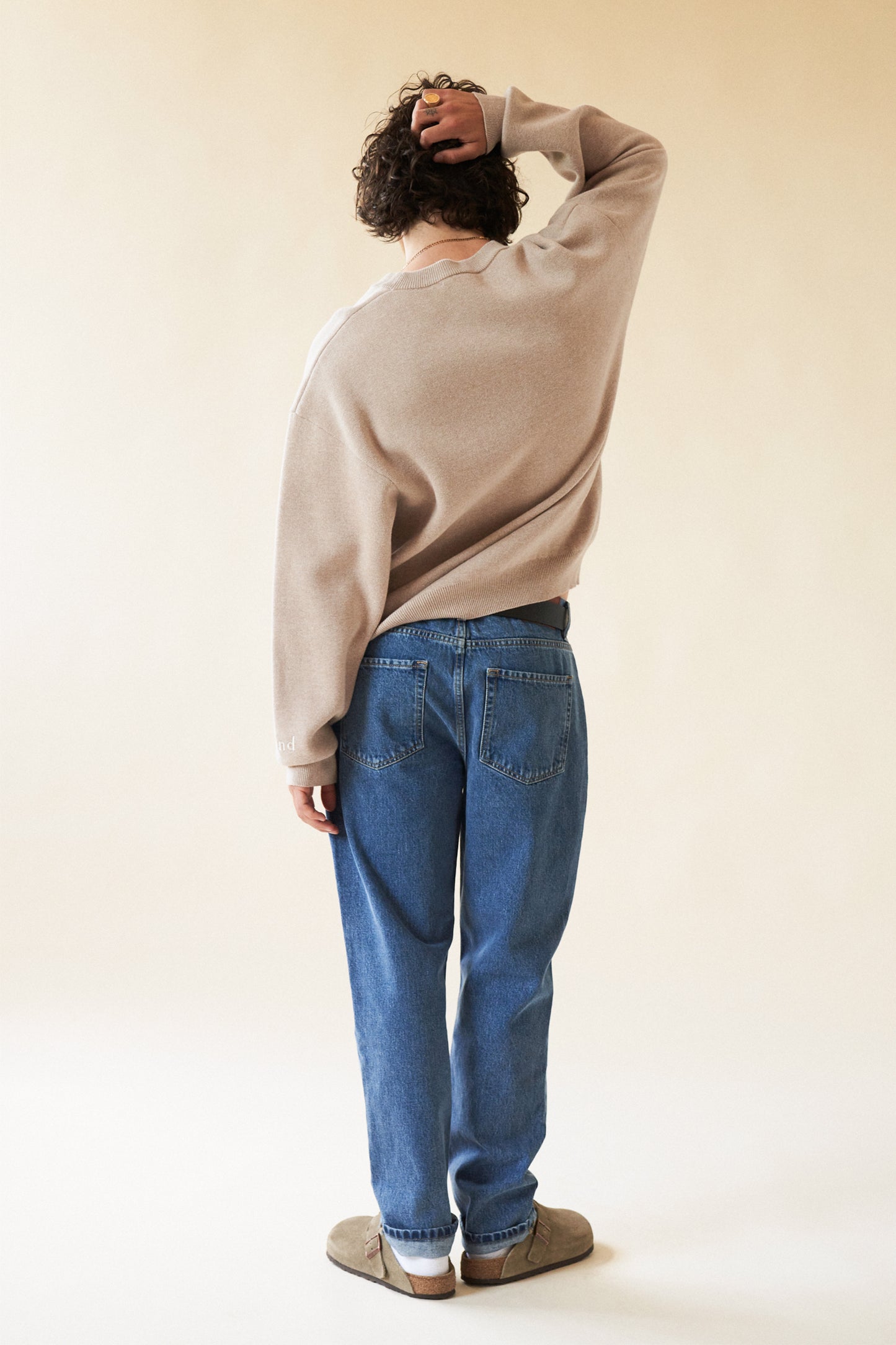 MARLOWE MARL KNIT SWEATER - OAT